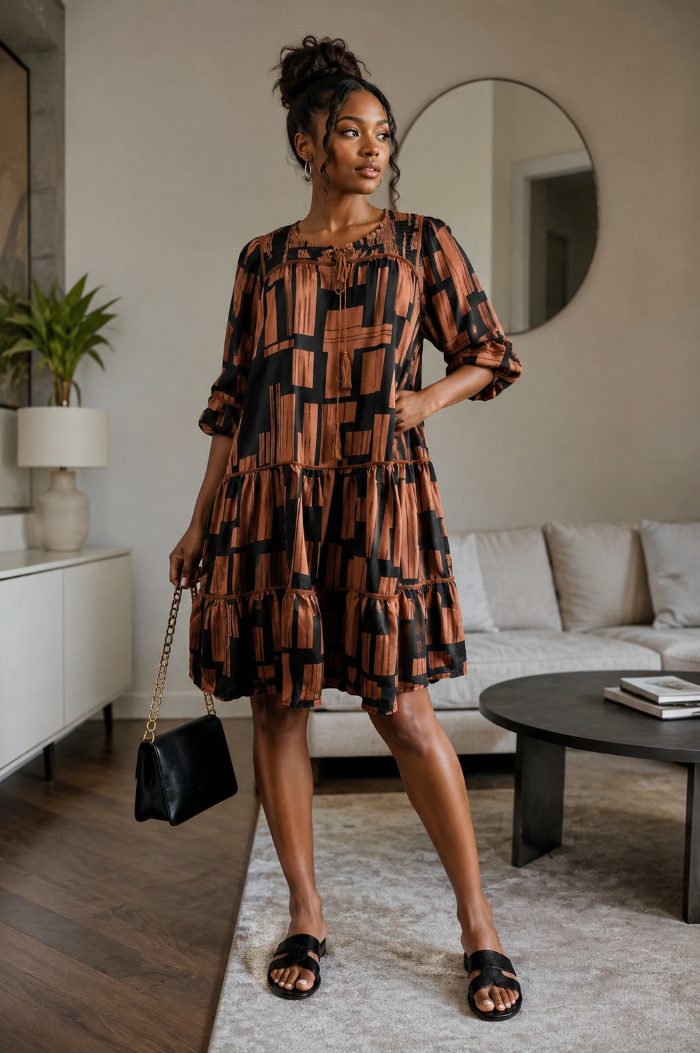 Sienna Tiered Midi Dress