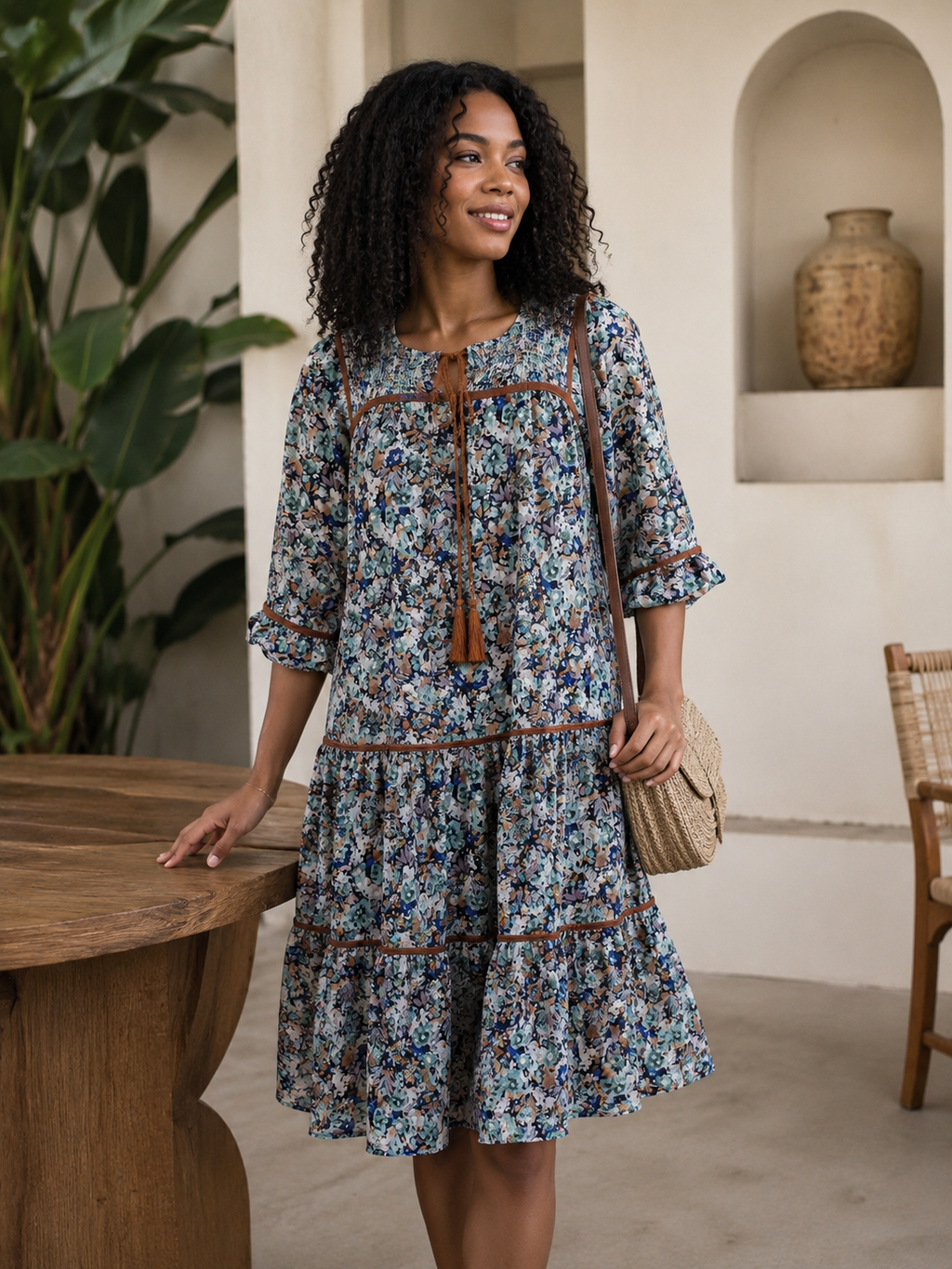 Elodie Floral Tiered Dress