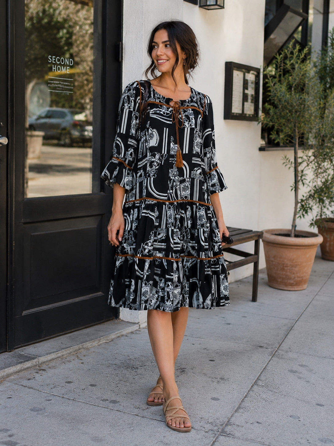 Sienna Tiered Midi Dress