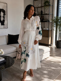 Willow Bloom Satin Midi Dress