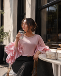 Celeste Ruffle Statement Top