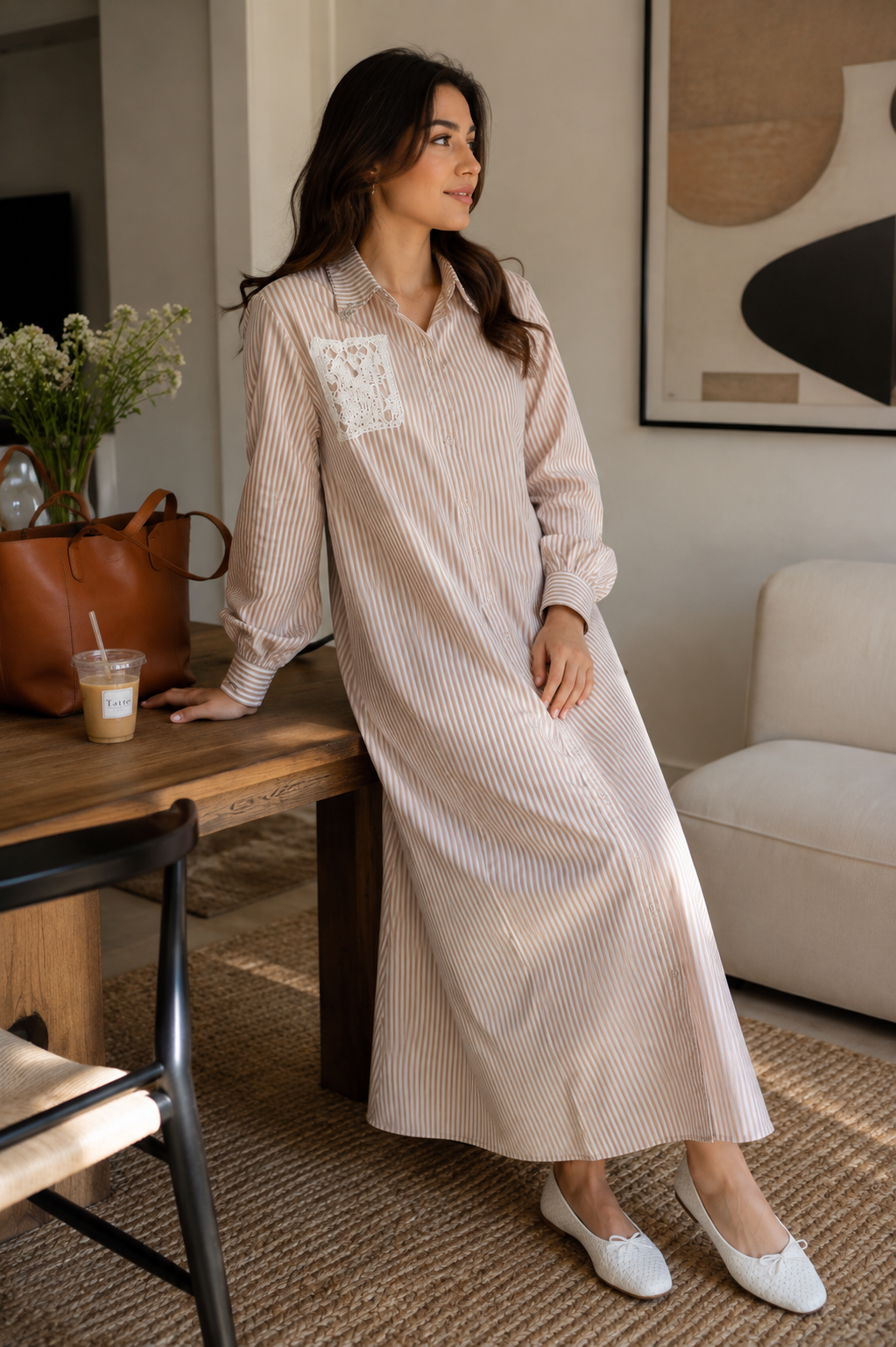 Amara Striped Maxi Dress