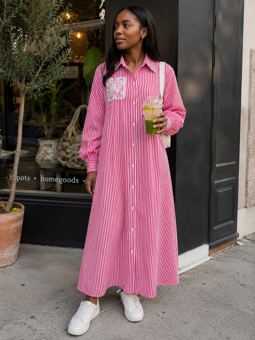 Amara Striped Maxi Dress