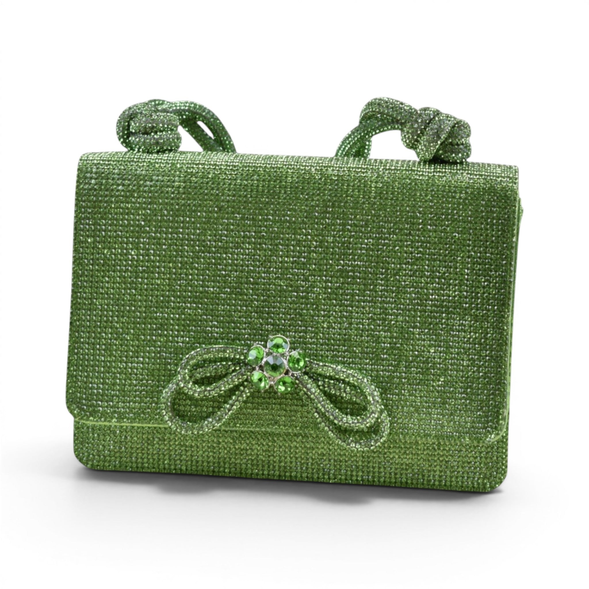 Verdant Bow Structured Handbag