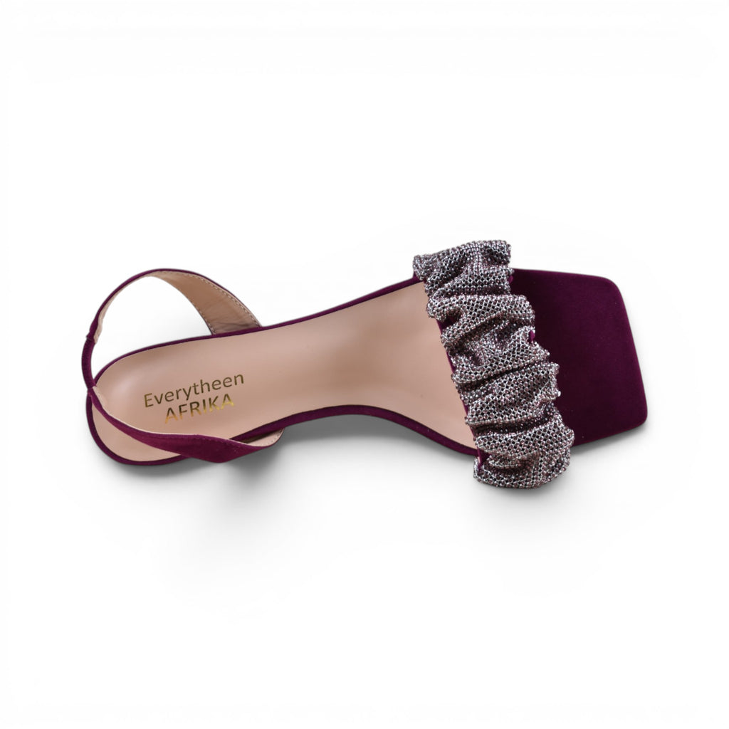 Isla Ruffle Heeled Sandals
