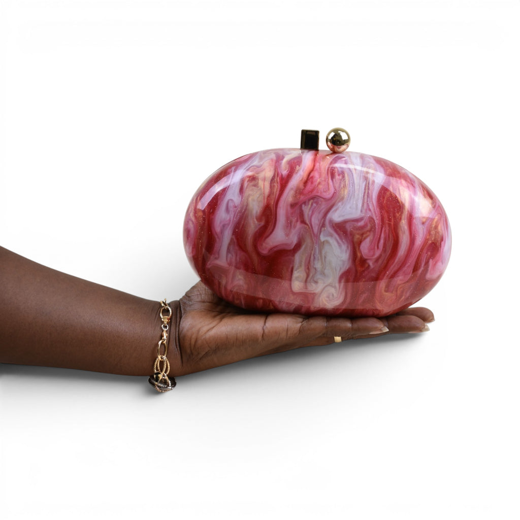 Aurora Marble Clutch