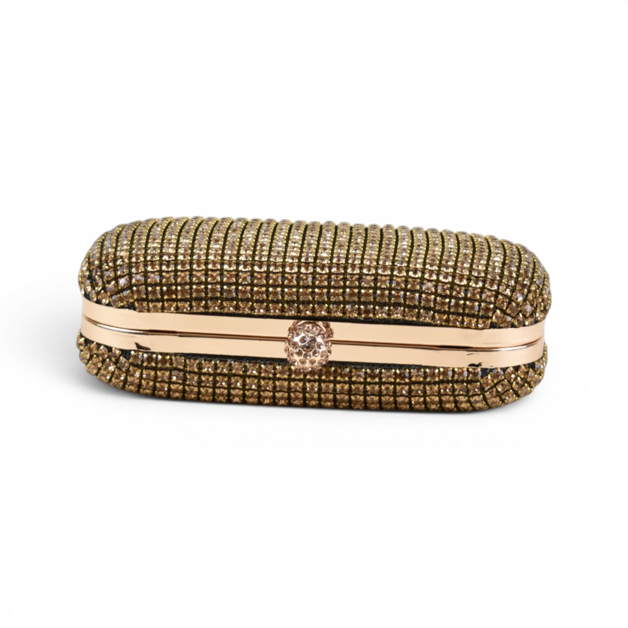 Elegant Rhinestone Minaudière Clutch