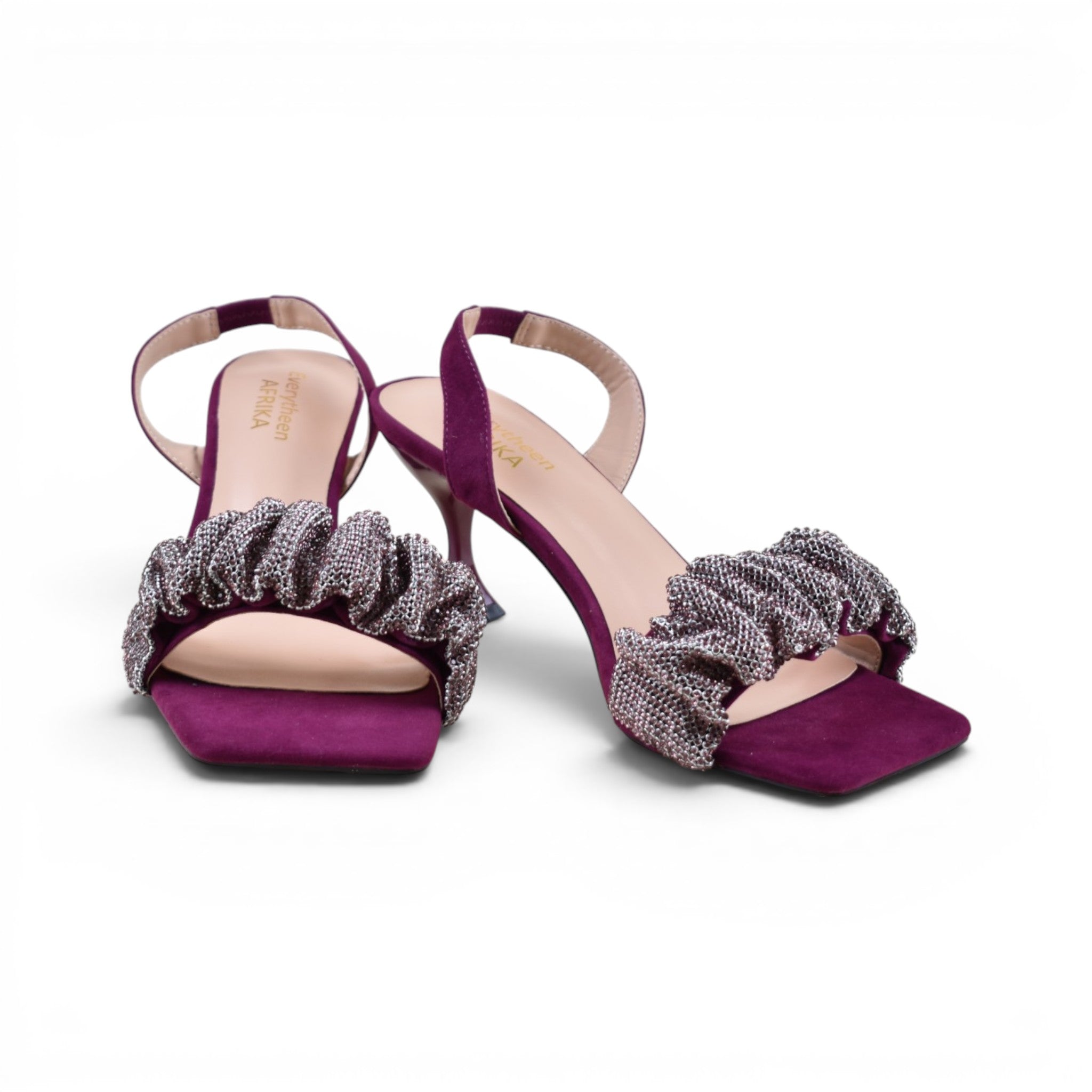 Isla Ruffle Heeled Sandals