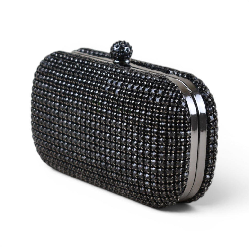 Elegant Rhinestone Minaudière Clutch
