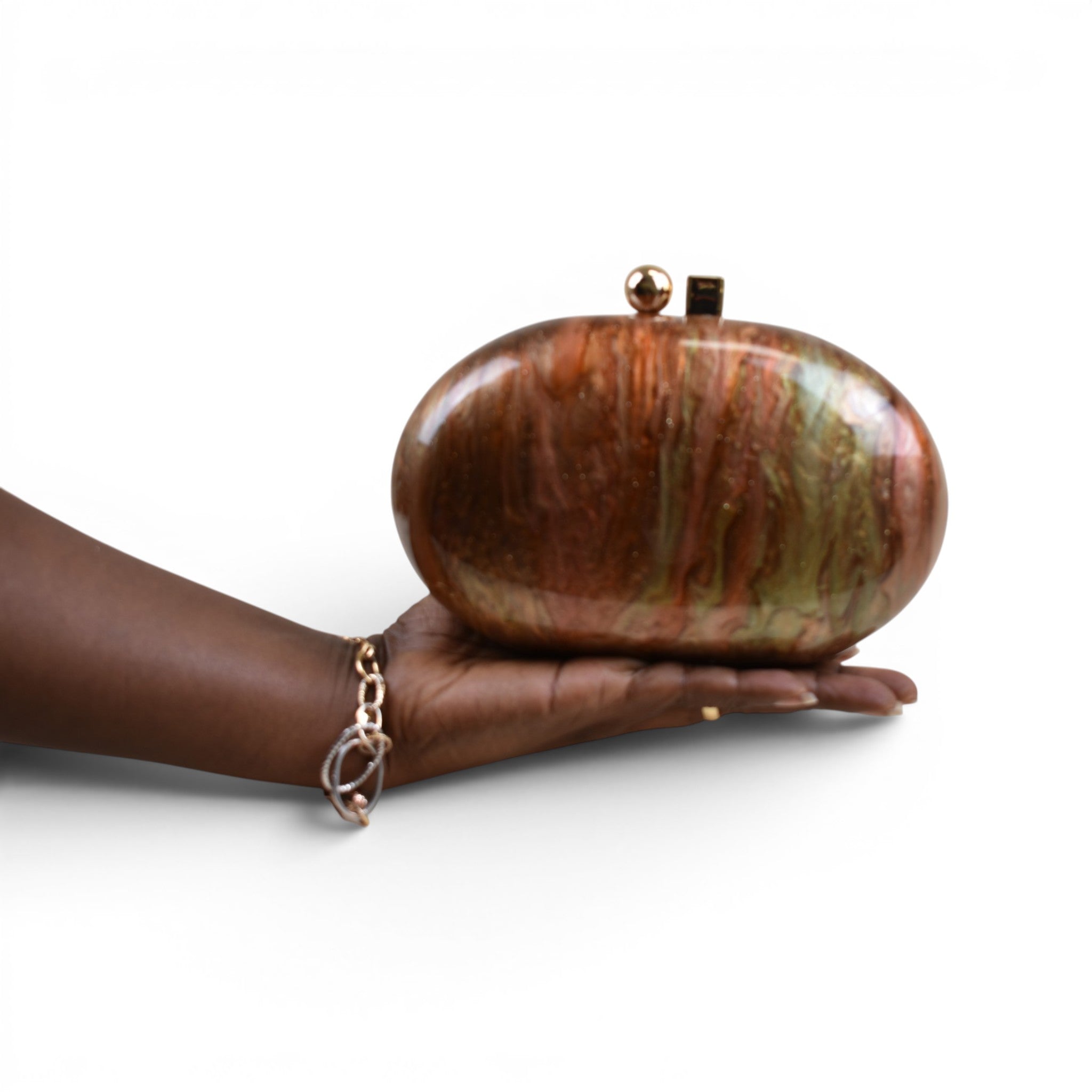 Aurora Marble Clutch