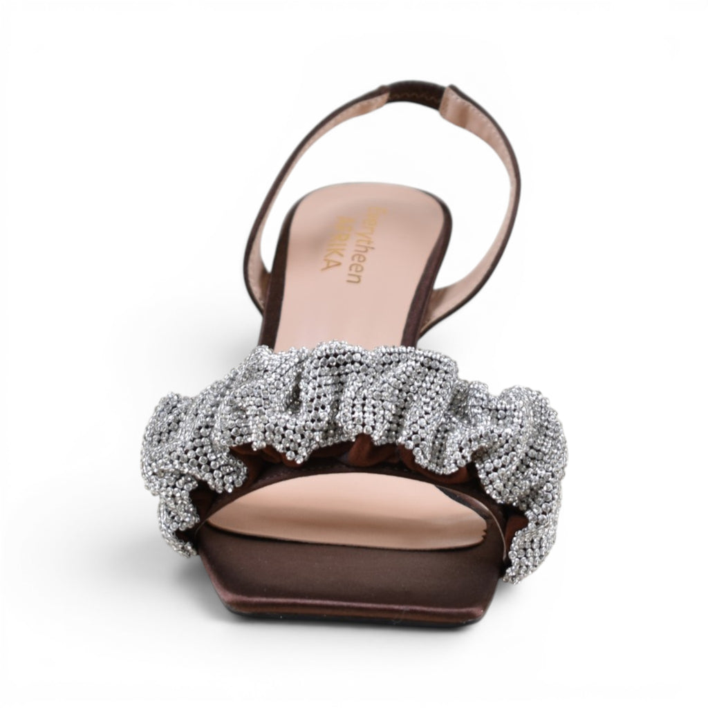 Isla Ruffle Heeled Sandals