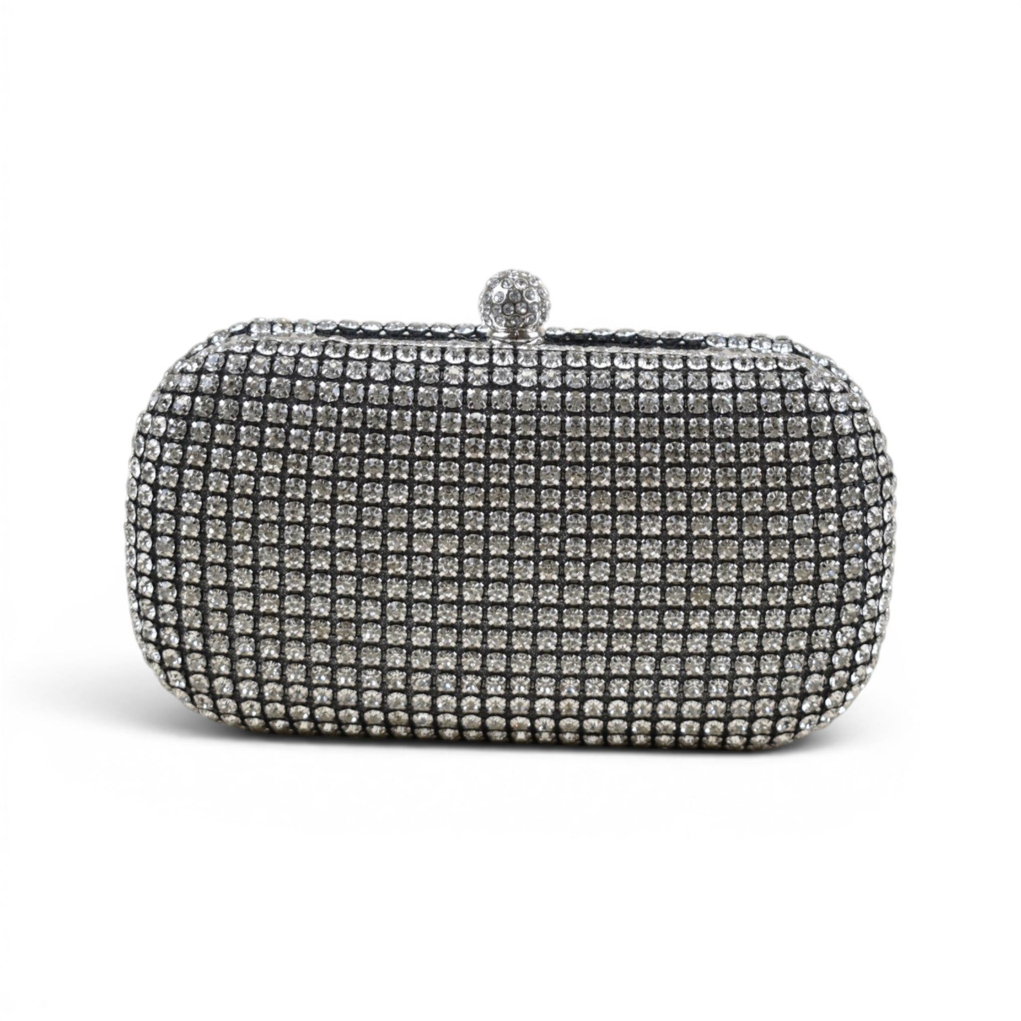 Elegant Rhinestone Minaudière Clutch