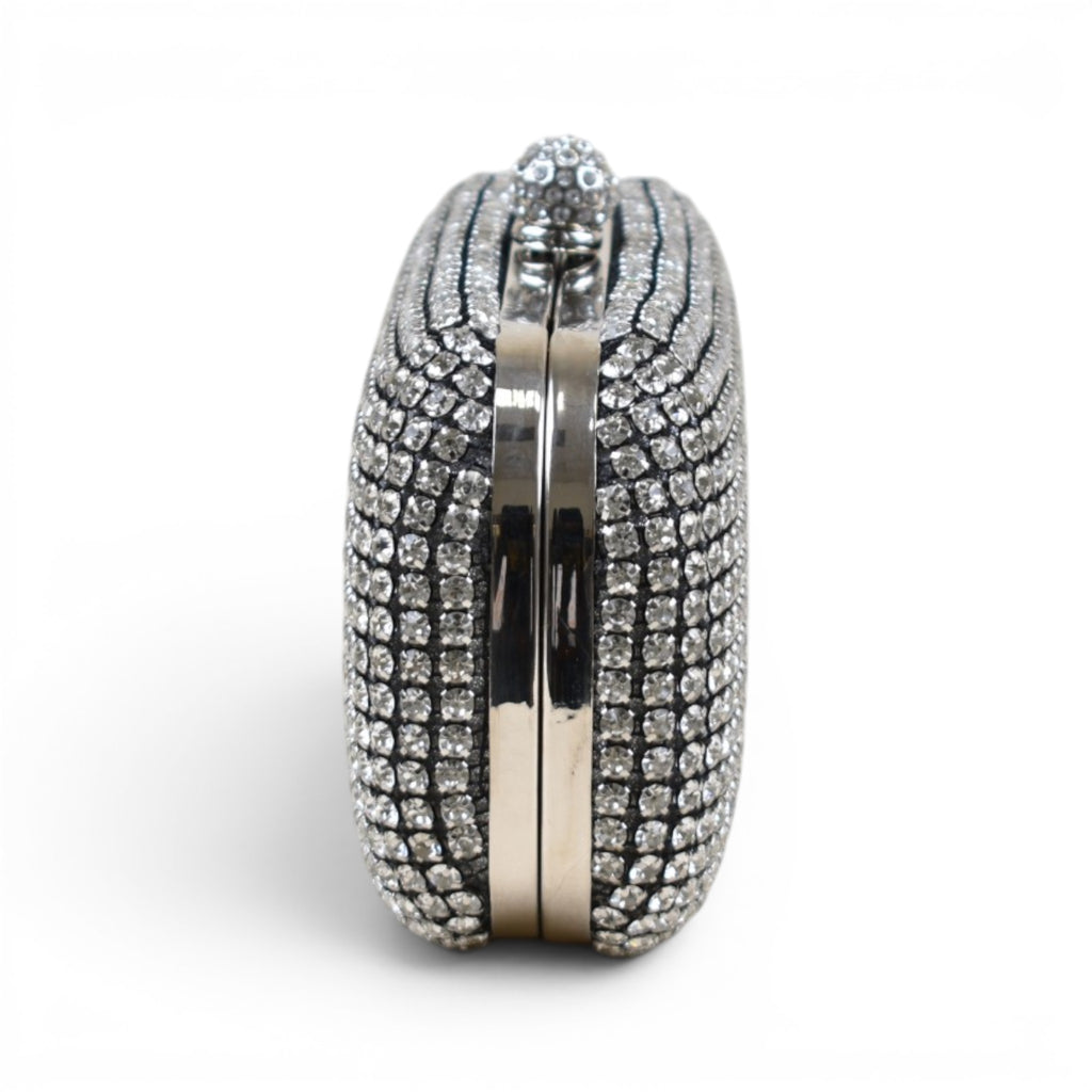 Elegant Rhinestone Minaudière Clutch