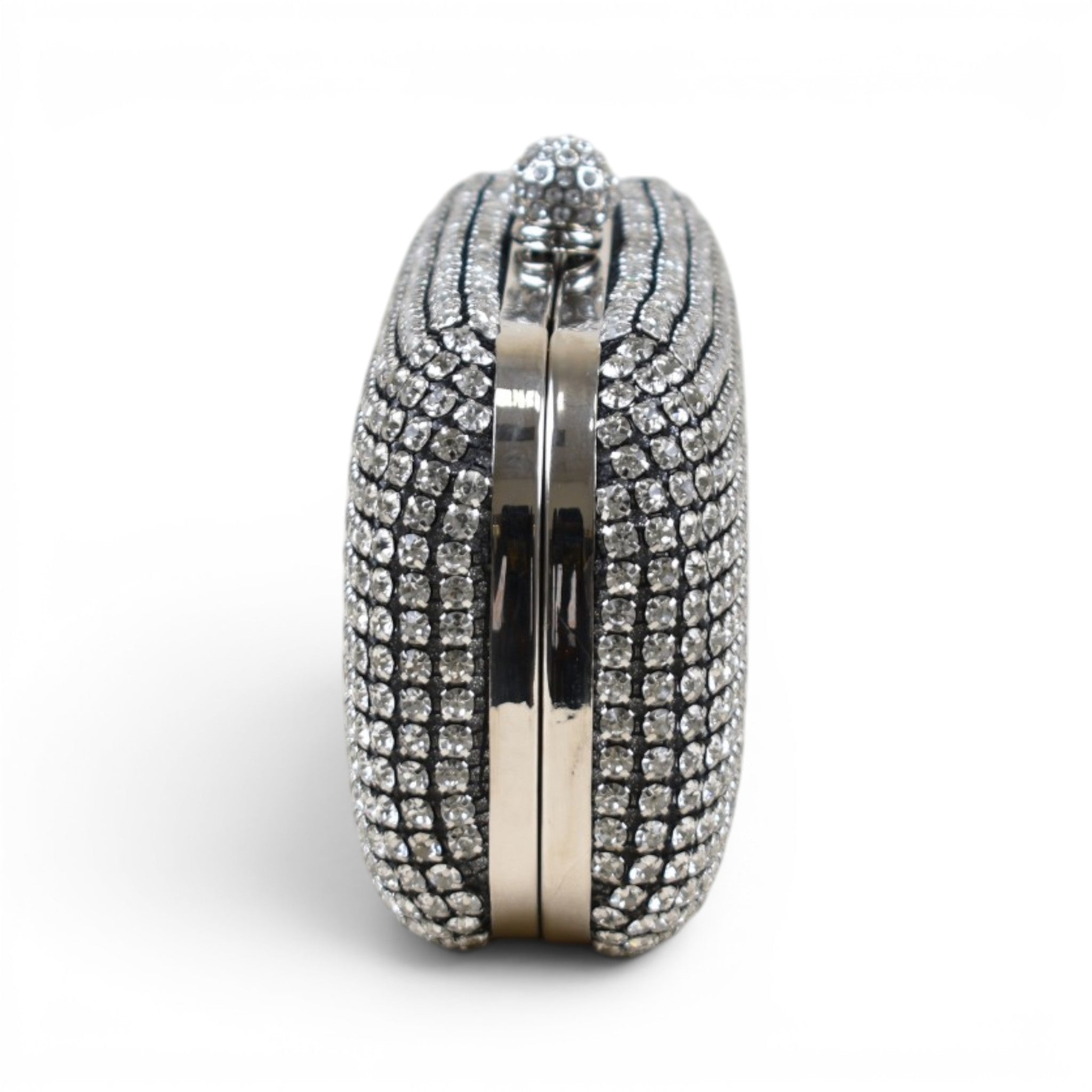 Elegant Rhinestone Minaudière Clutch