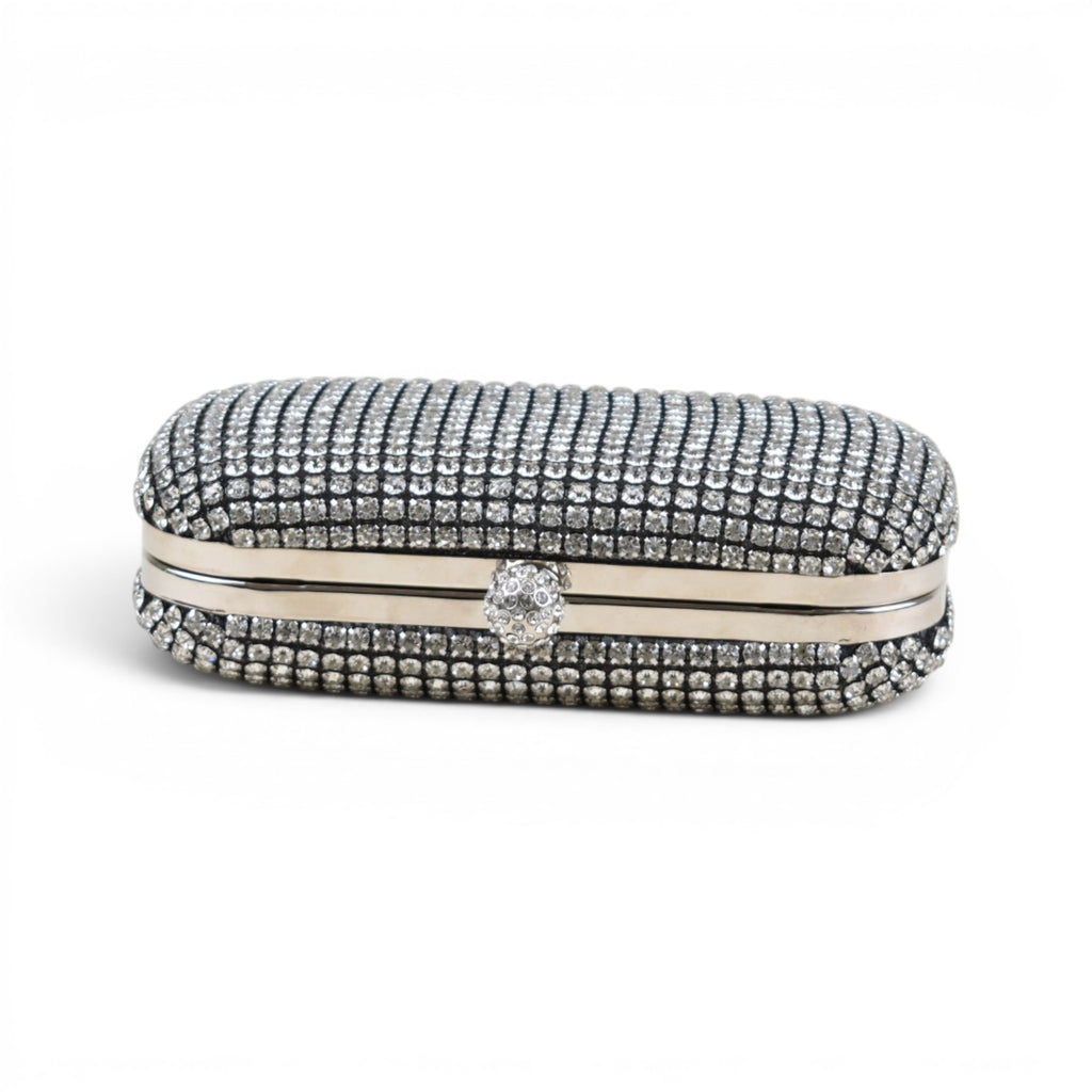 Elegant Rhinestone Minaudière Clutch