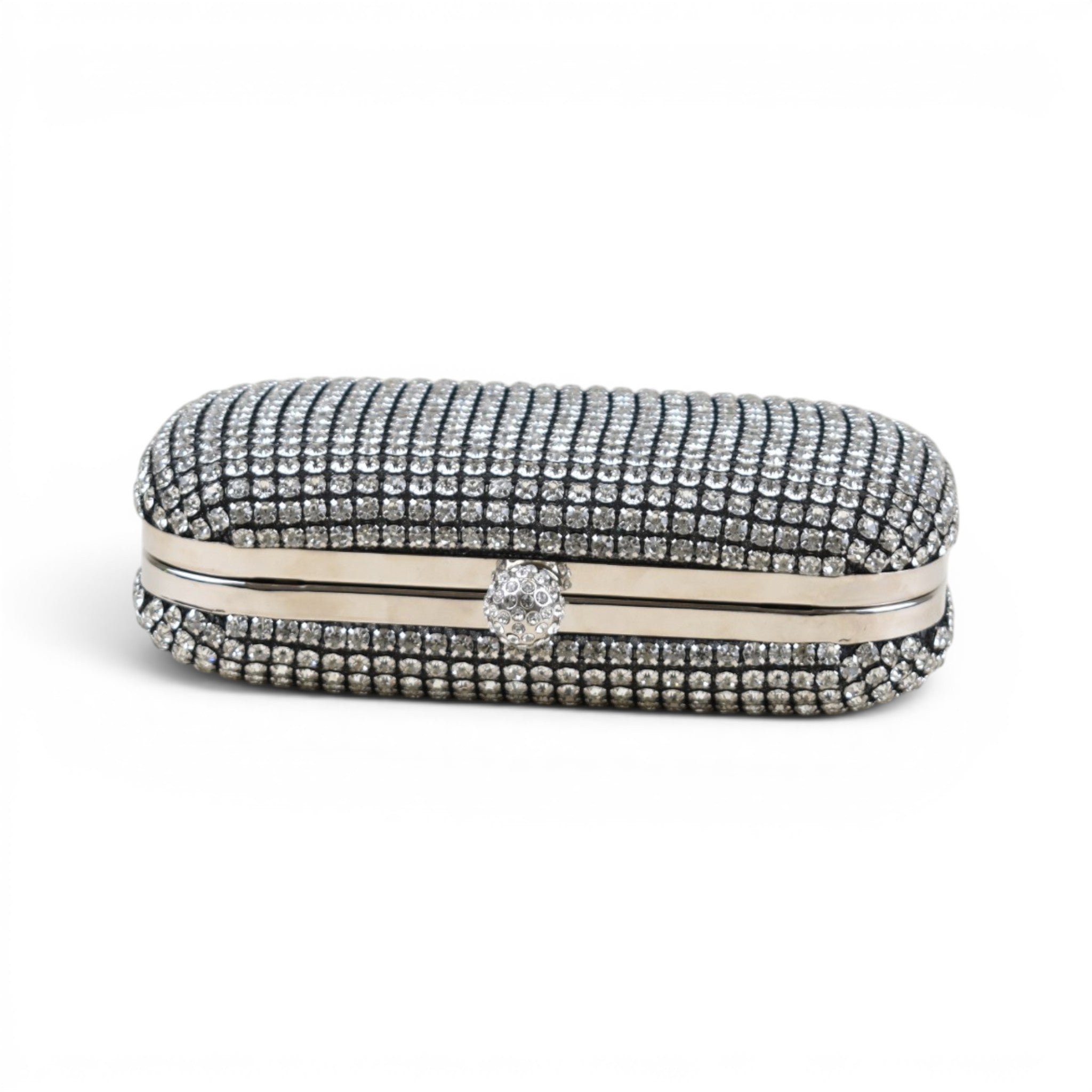 Elegant Rhinestone Minaudière Clutch