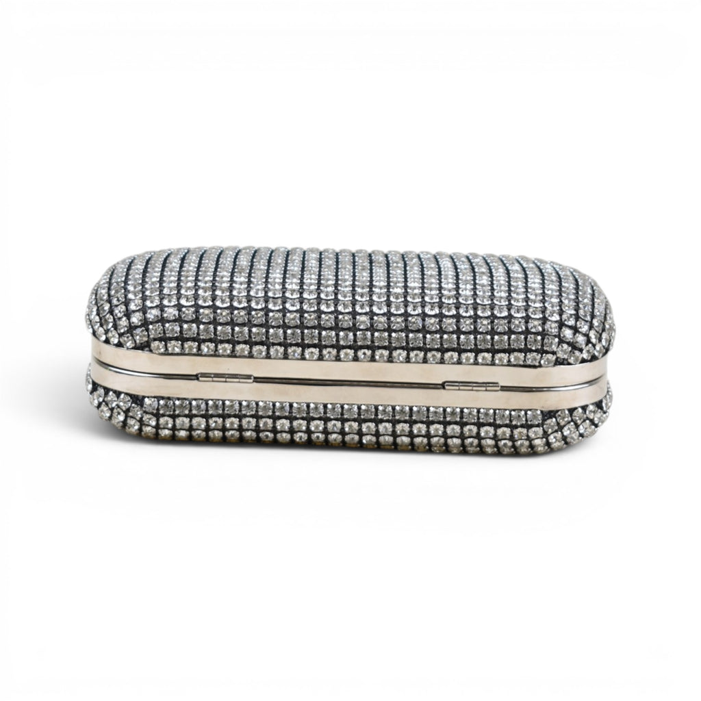 Elegant Rhinestone Minaudière Clutch