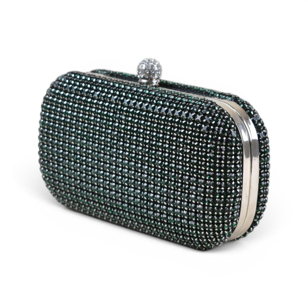 Elegant Rhinestone Minaudière Clutch
