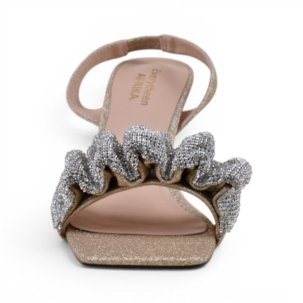 Isla Ruffle Heeled Sandals