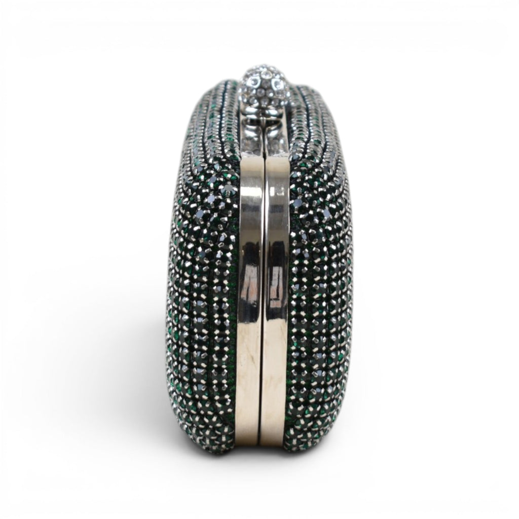 Elegant Rhinestone Minaudière Clutch