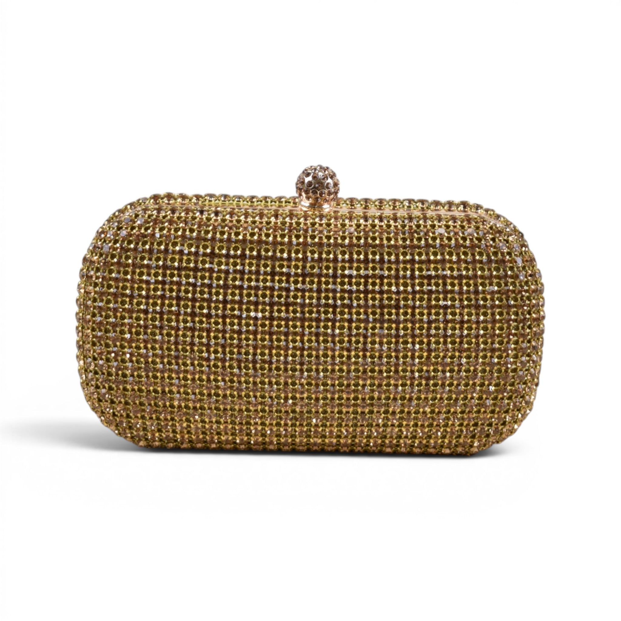 Elegant Rhinestone Minaudière Clutch