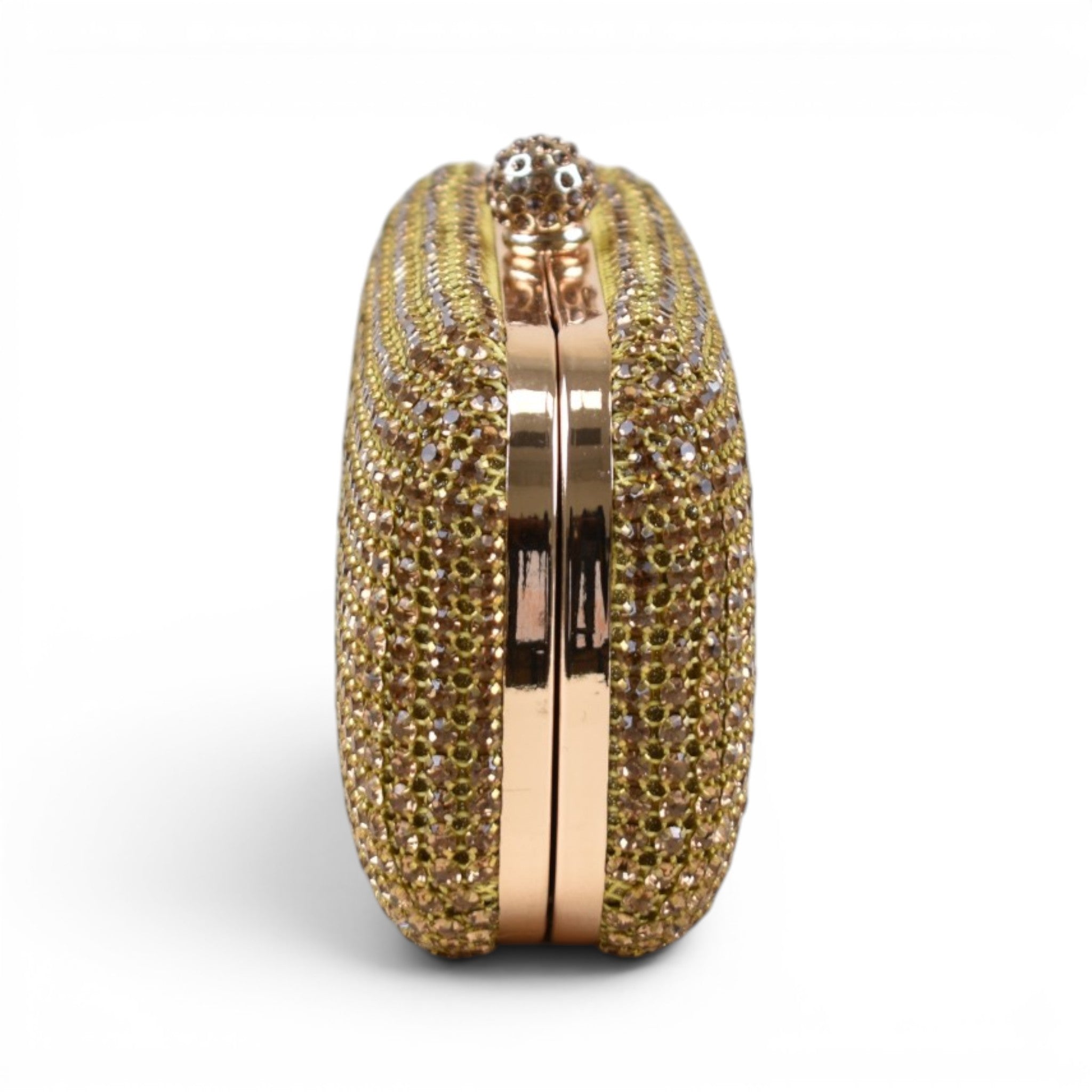 Elegant Rhinestone Minaudière Clutch