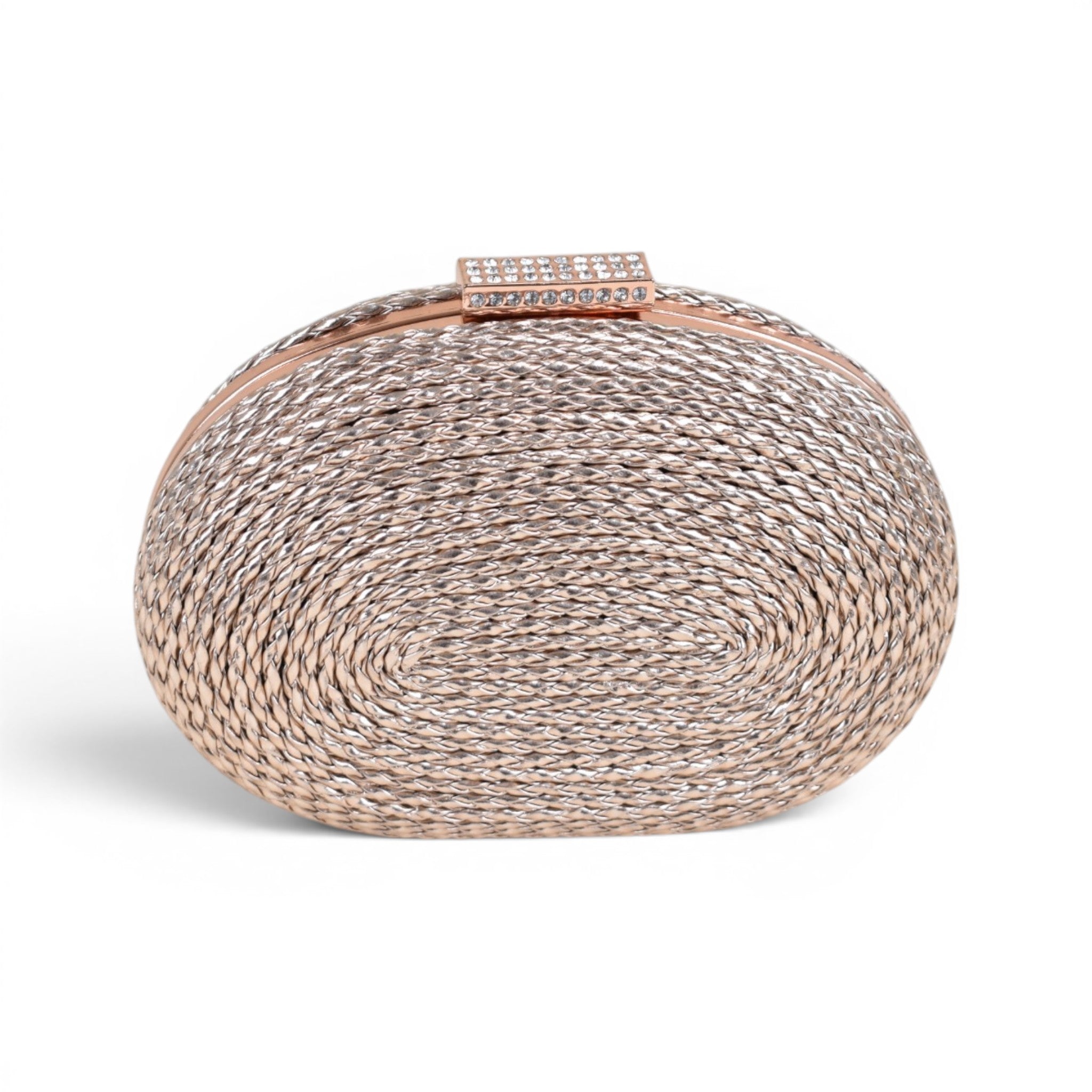 Luna Woven Round Clutch