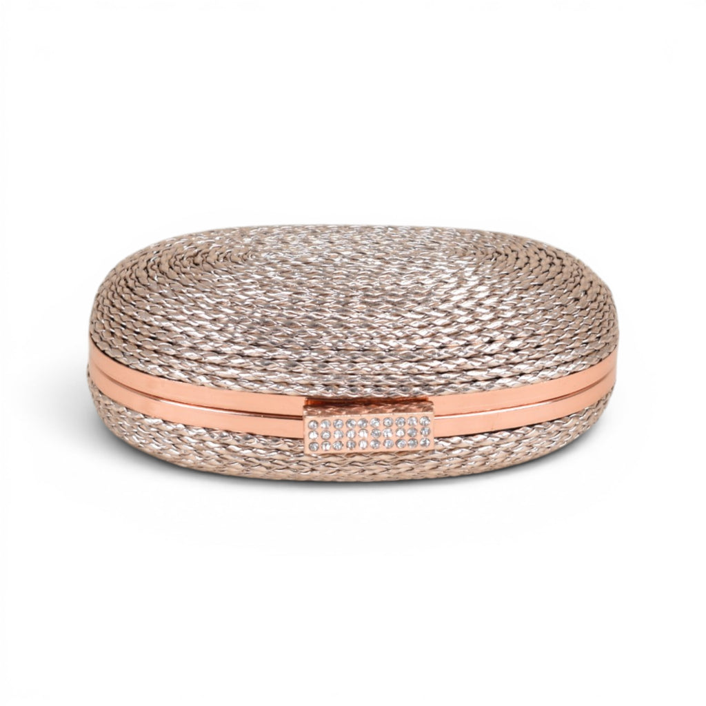 Luna Woven Round Clutch