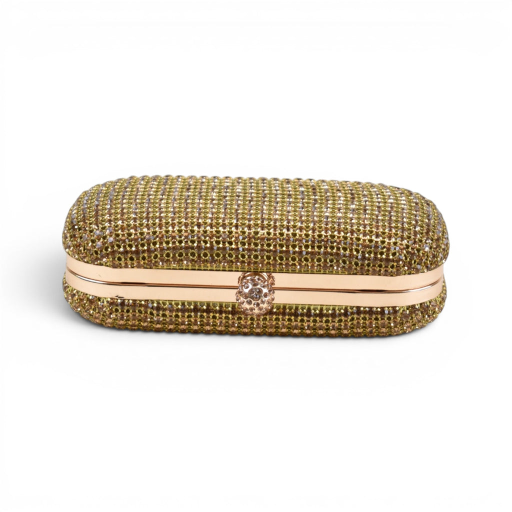 Elegant Rhinestone Minaudière Clutch
