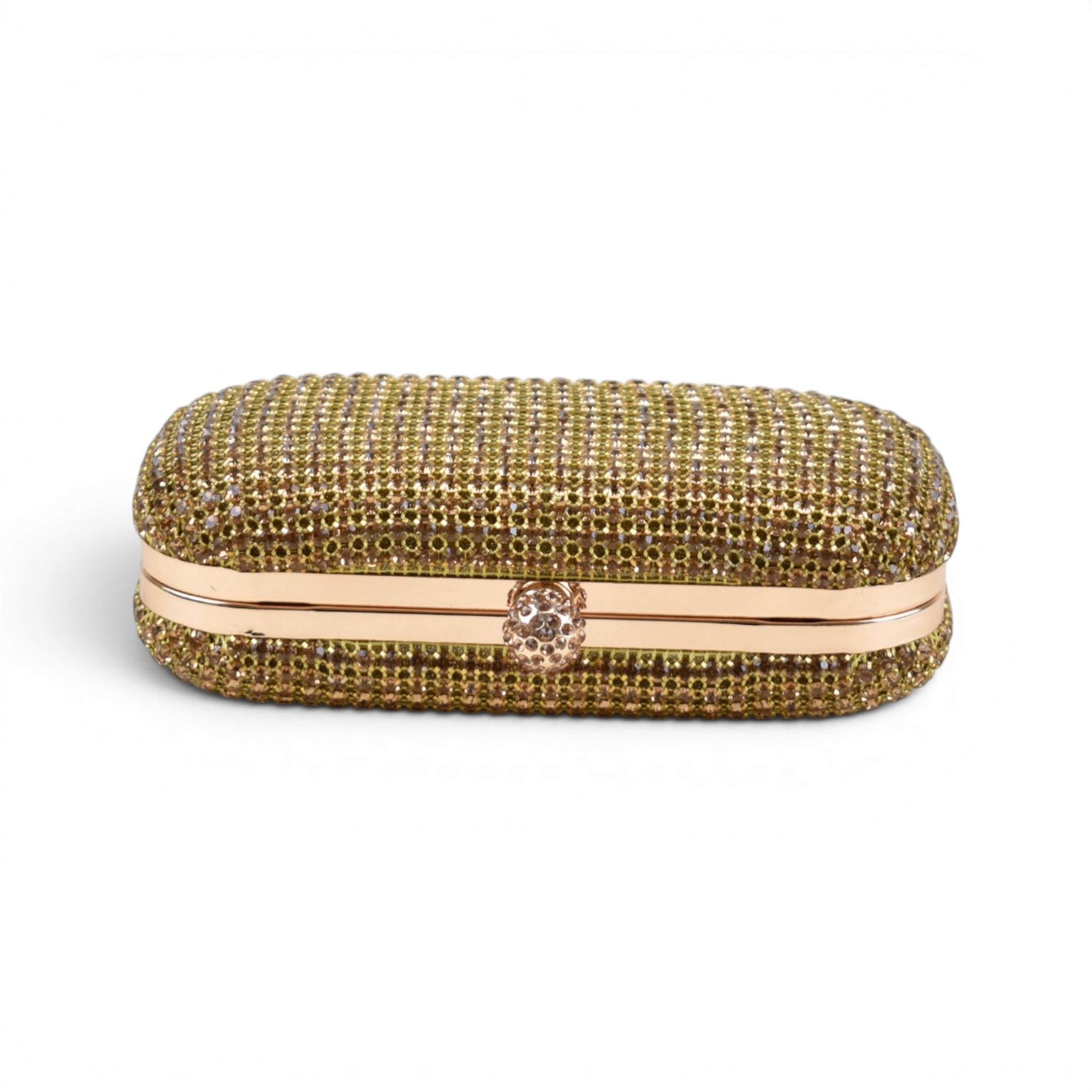 Elegant Rhinestone Minaudière Clutch