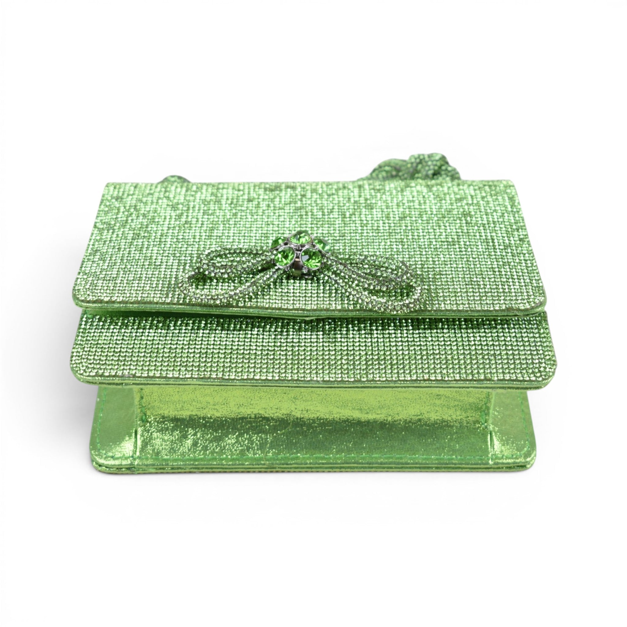 Verdant Bow Structured Handbag