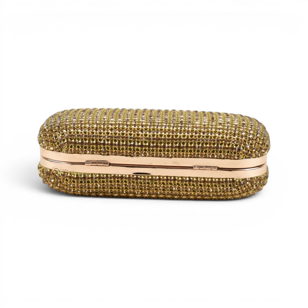 Elegant Rhinestone Minaudière Clutch