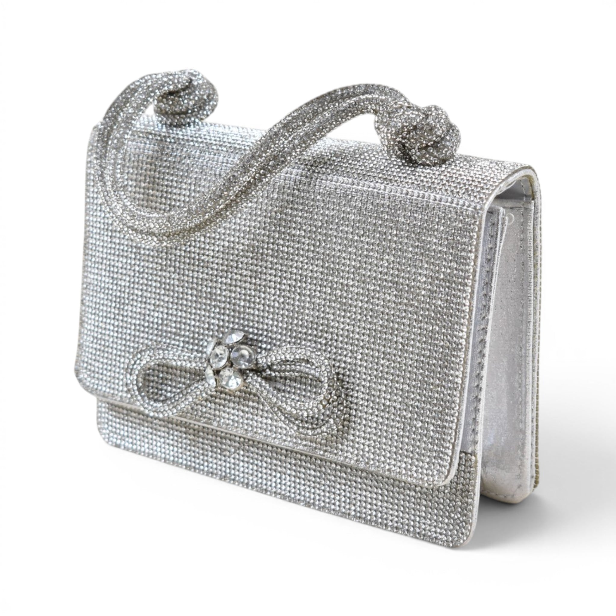 Verdant Bow Structured Handbag