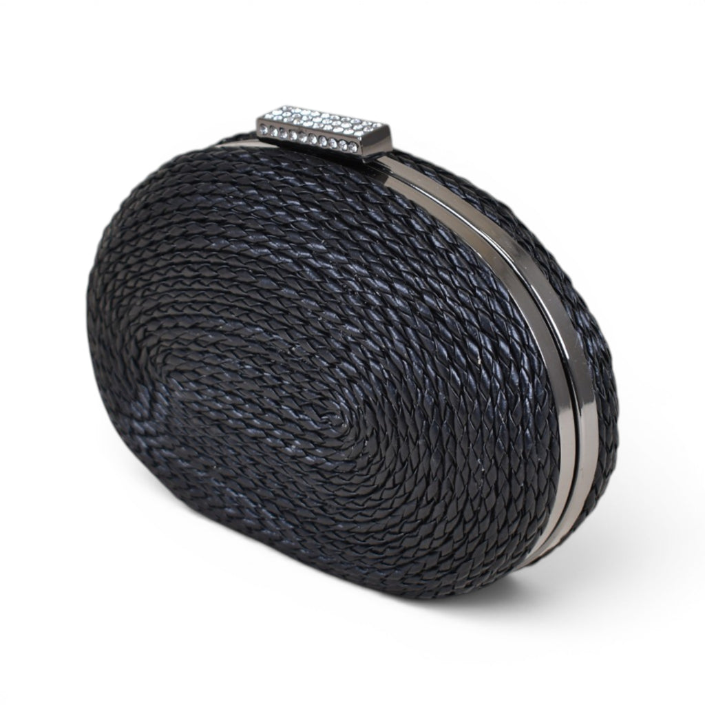 Luna Woven Round Clutch