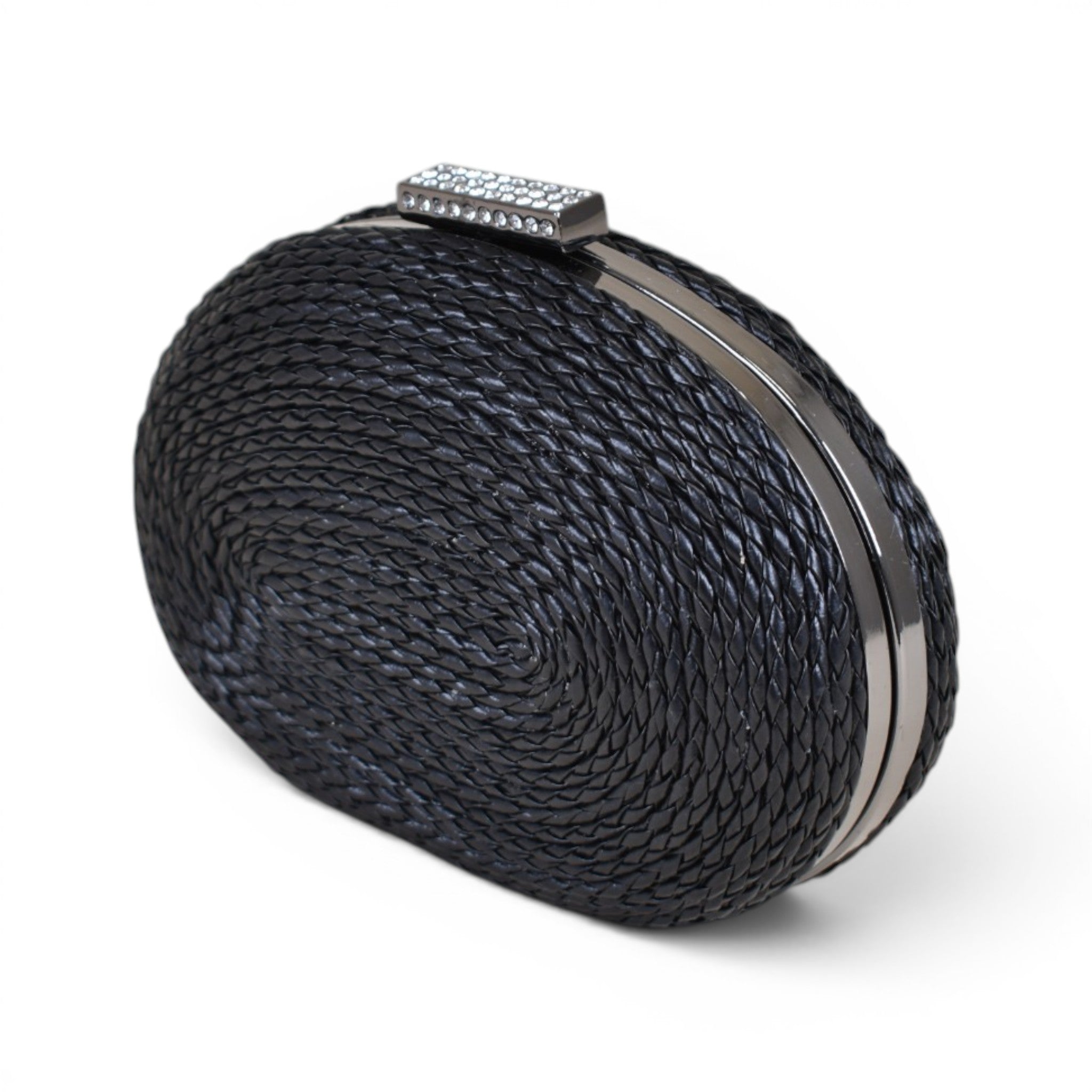 Luna Woven Round Clutch