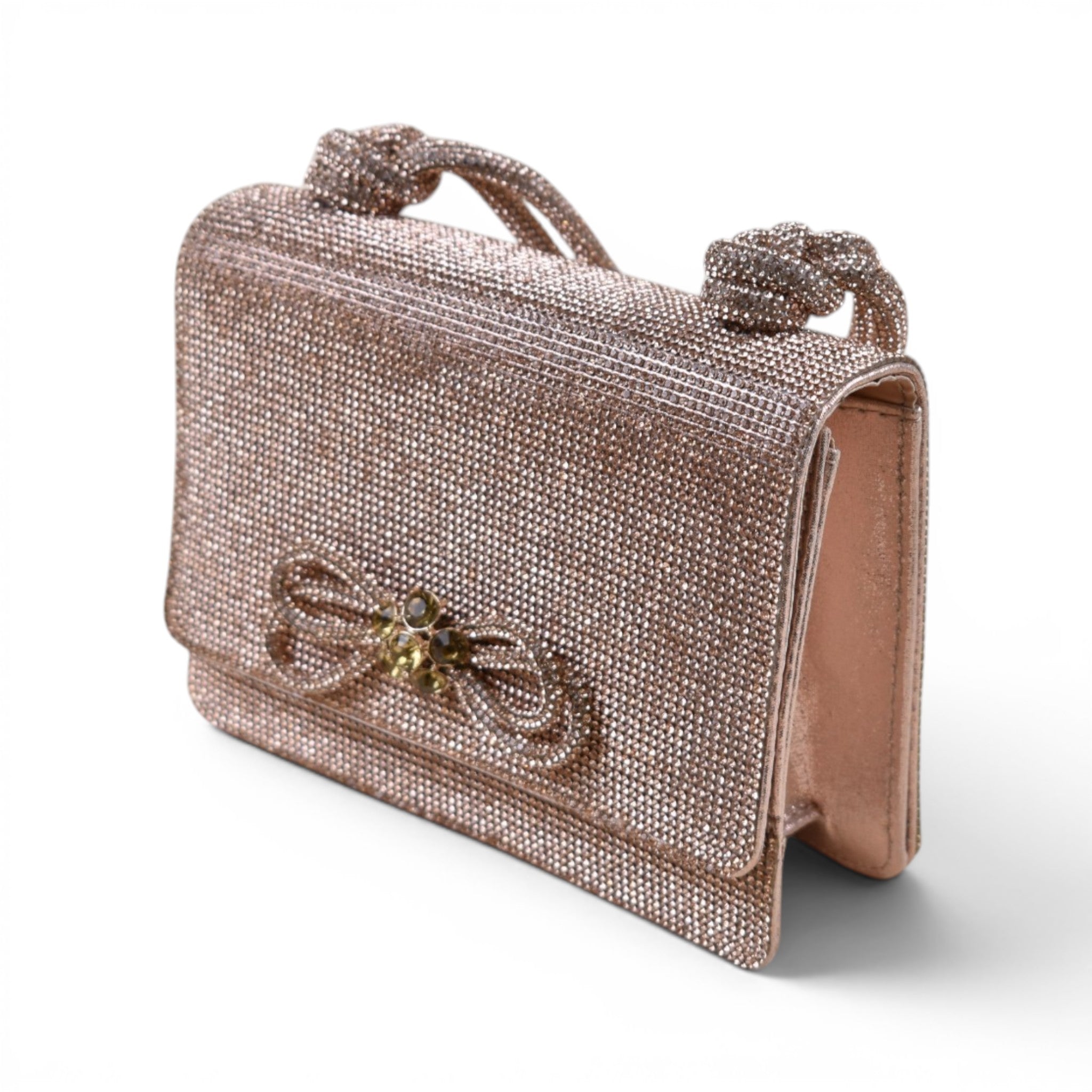 Verdant Bow Structured Handbag