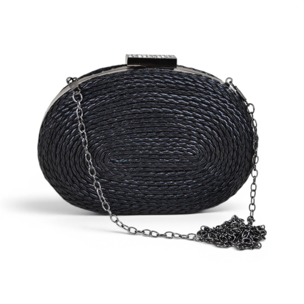 Luna Woven Round Clutch