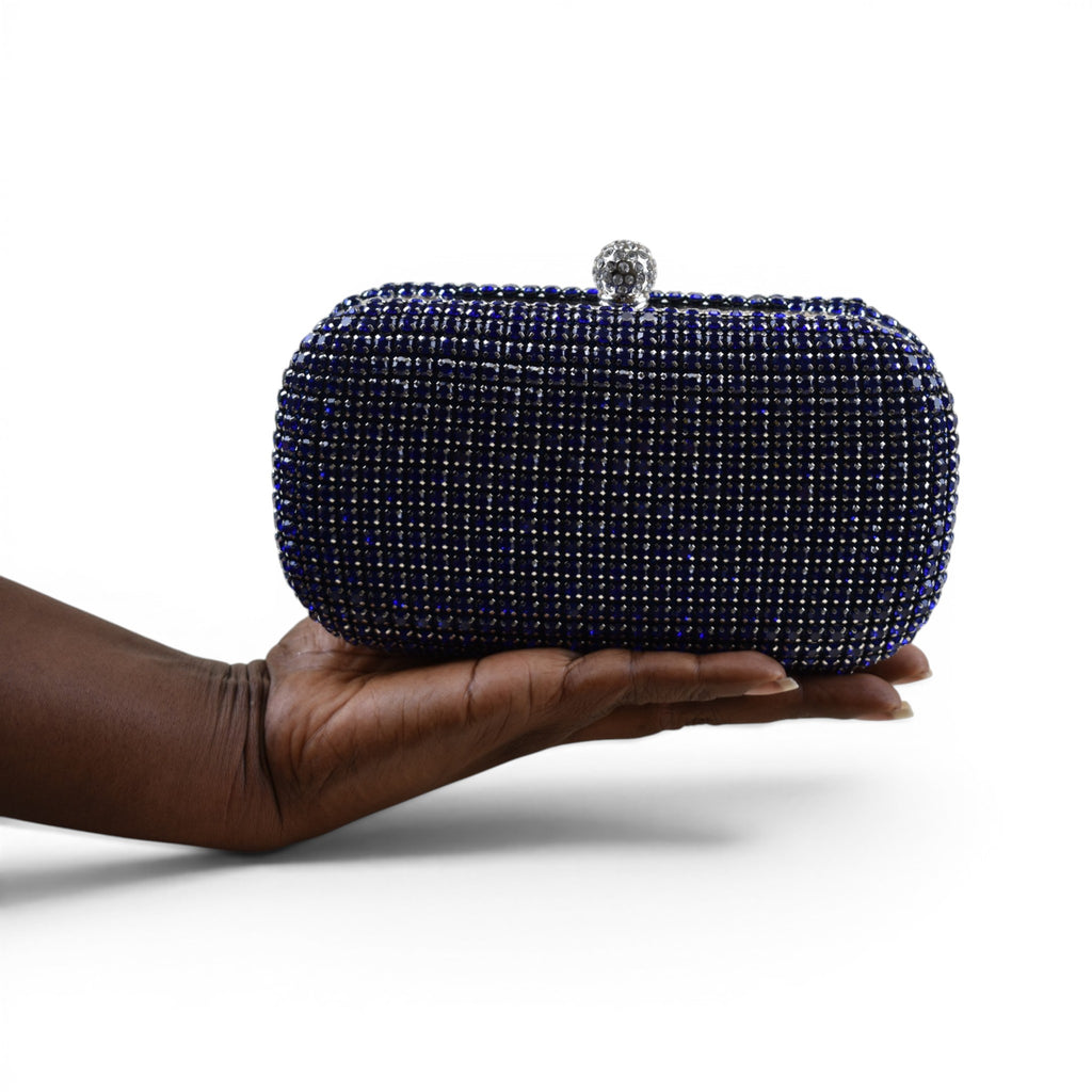 Elegant Rhinestone Minaudière Clutch