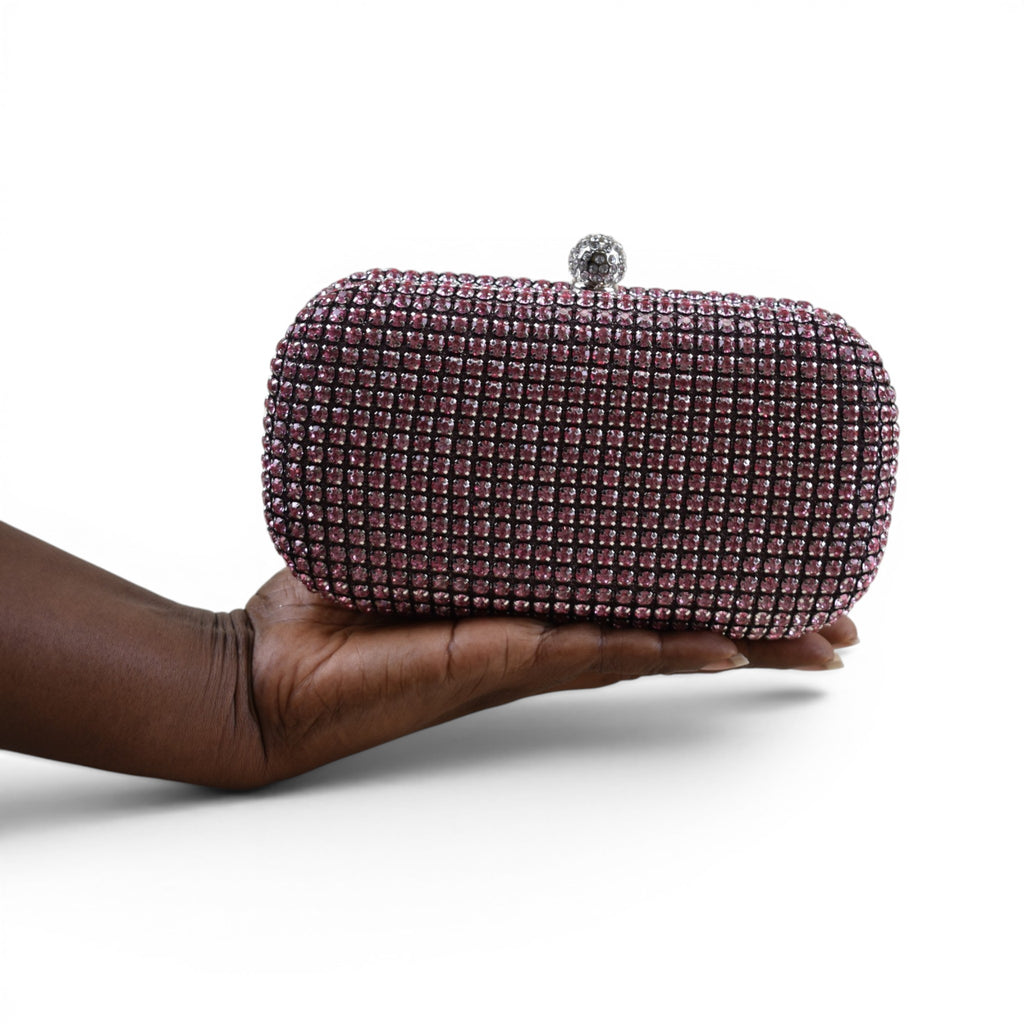 Elegant Rhinestone Minaudière Clutch