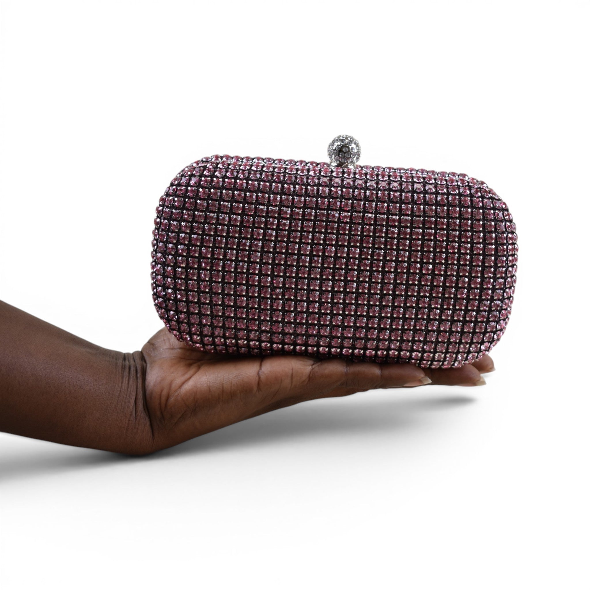 Elegant Rhinestone Minaudière Clutch