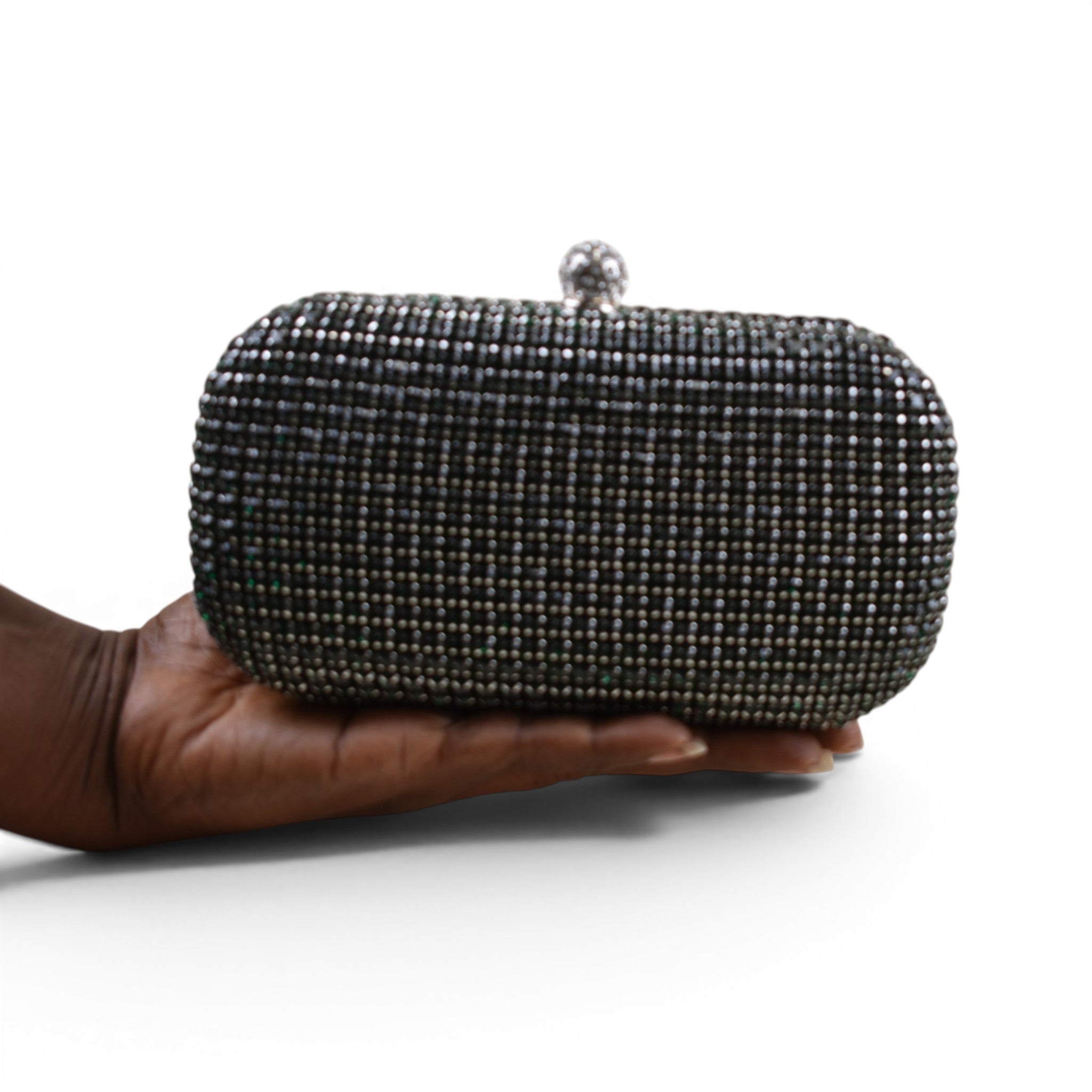Elegant Rhinestone Minaudière Clutch