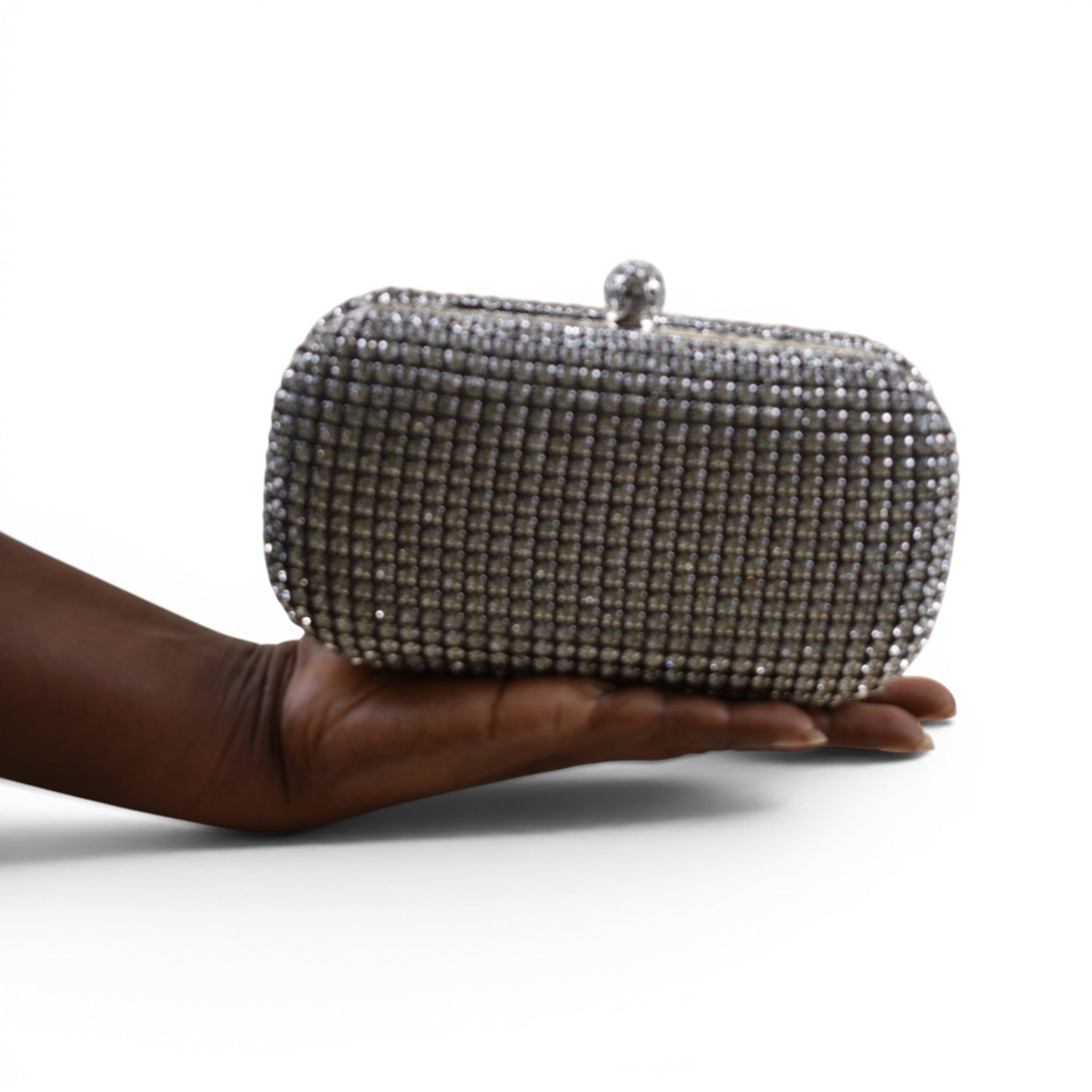 Elegant Rhinestone Minaudière Clutch