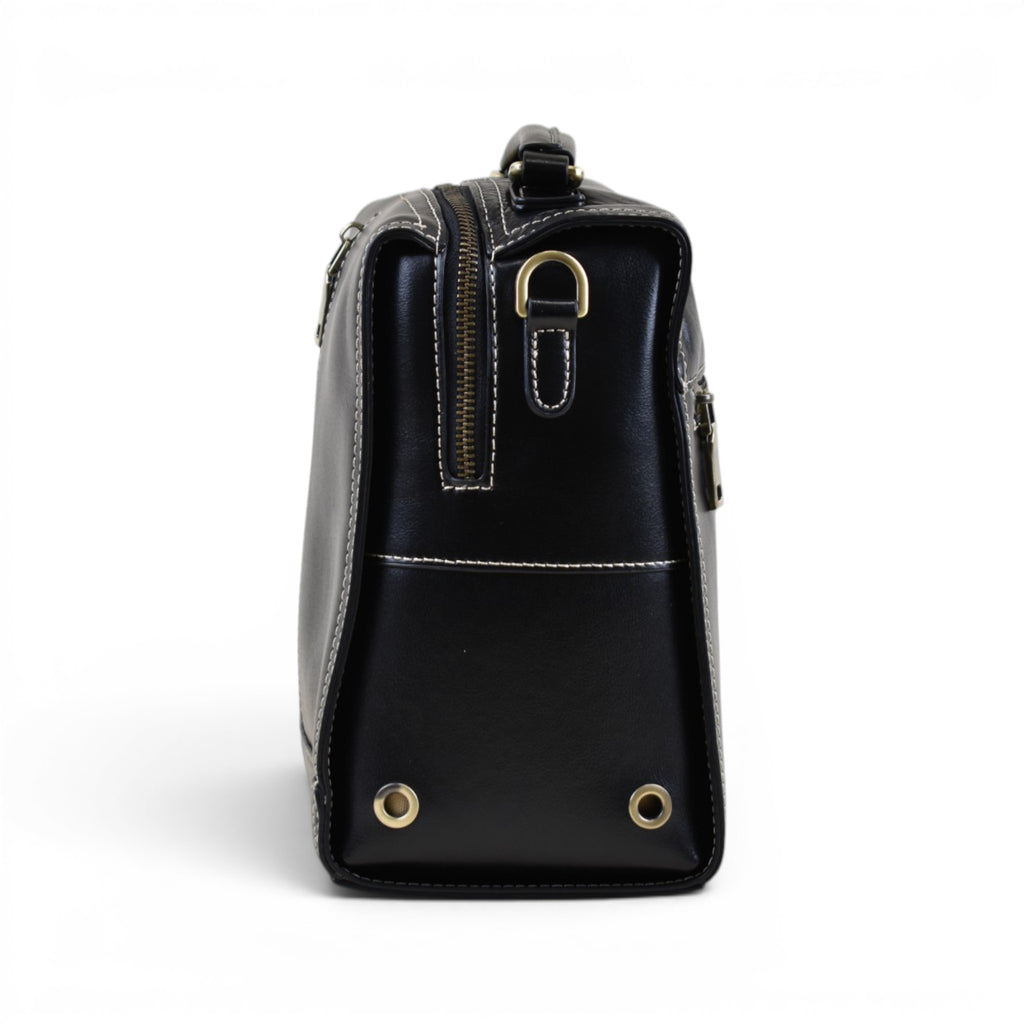 Elegant Top Handle Crossbody Satchel
