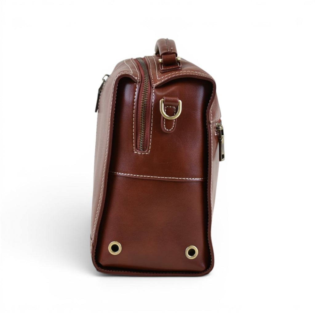 Elegant Top Handle Crossbody Satchel
