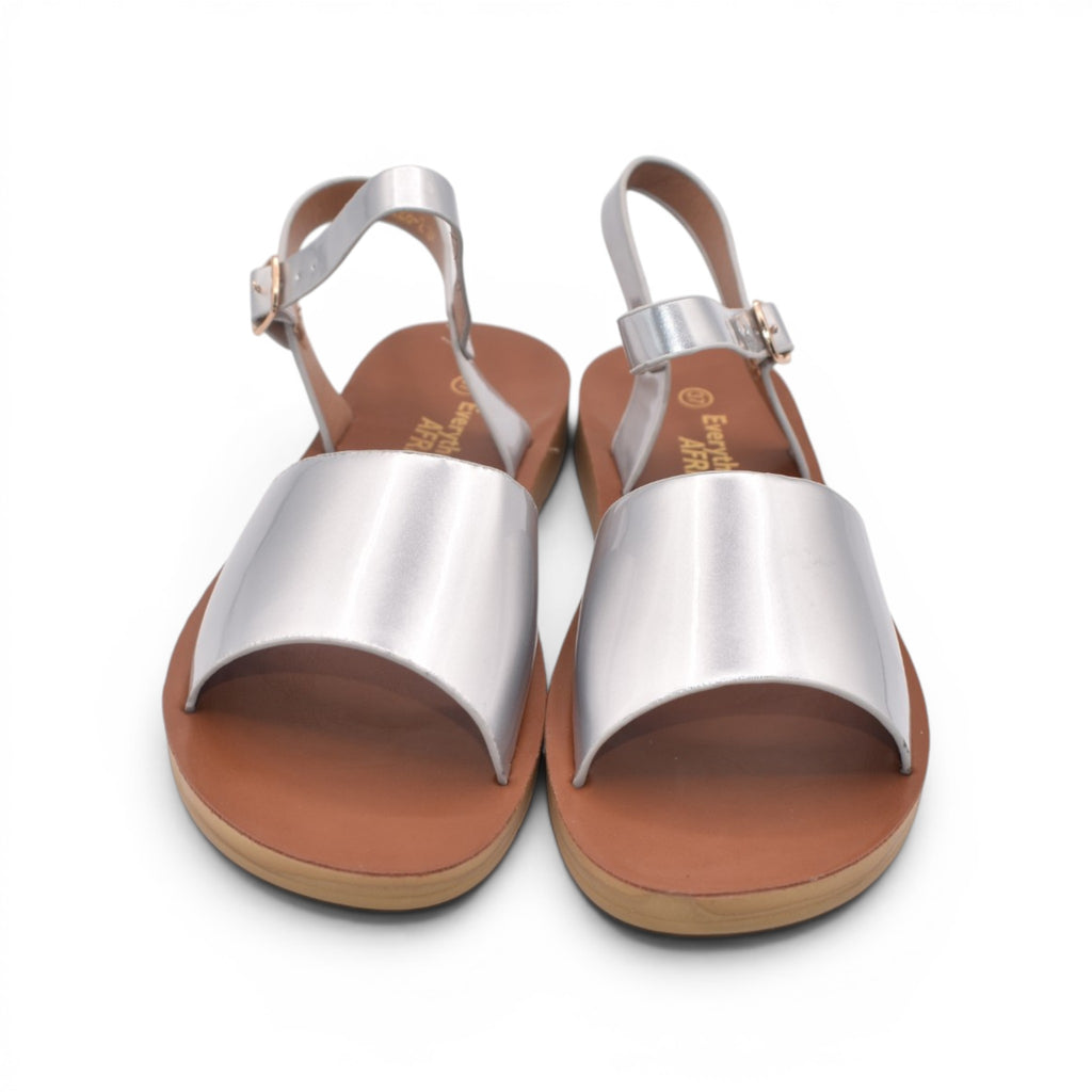 Ava Glossy Slingback Sandals