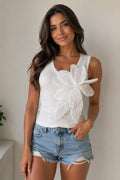 Sleeveless Applique Top